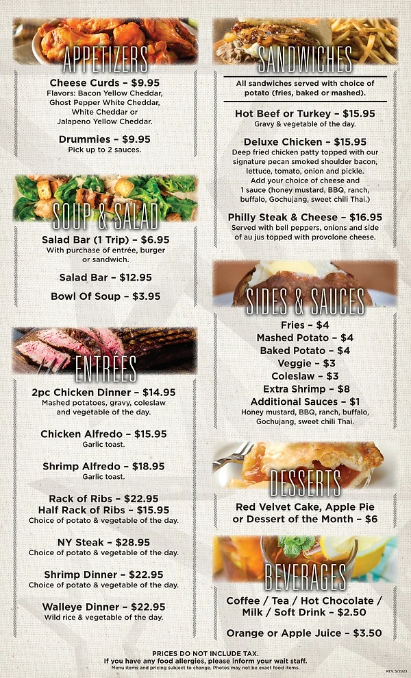 Northstar Restaurant Menu - Page 2